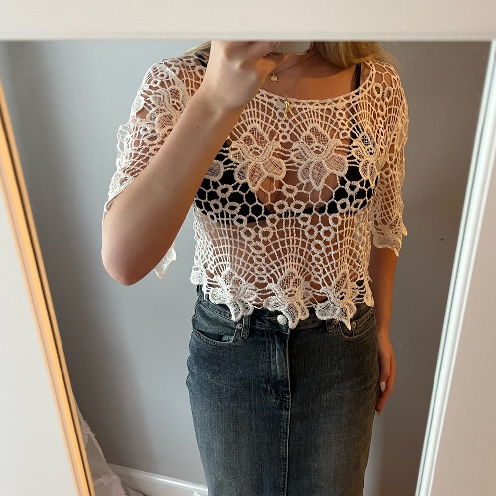🤍Vintage Crochet Top🤍